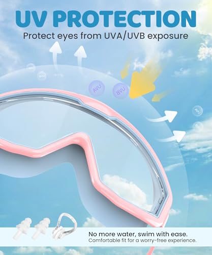 3 Pack Kids Swim Goggles Anti-Fog UV Protection for Boys Girls 4-16
| Kids Swimming Goggles 3 Pack Anti-Fog UV Protecti