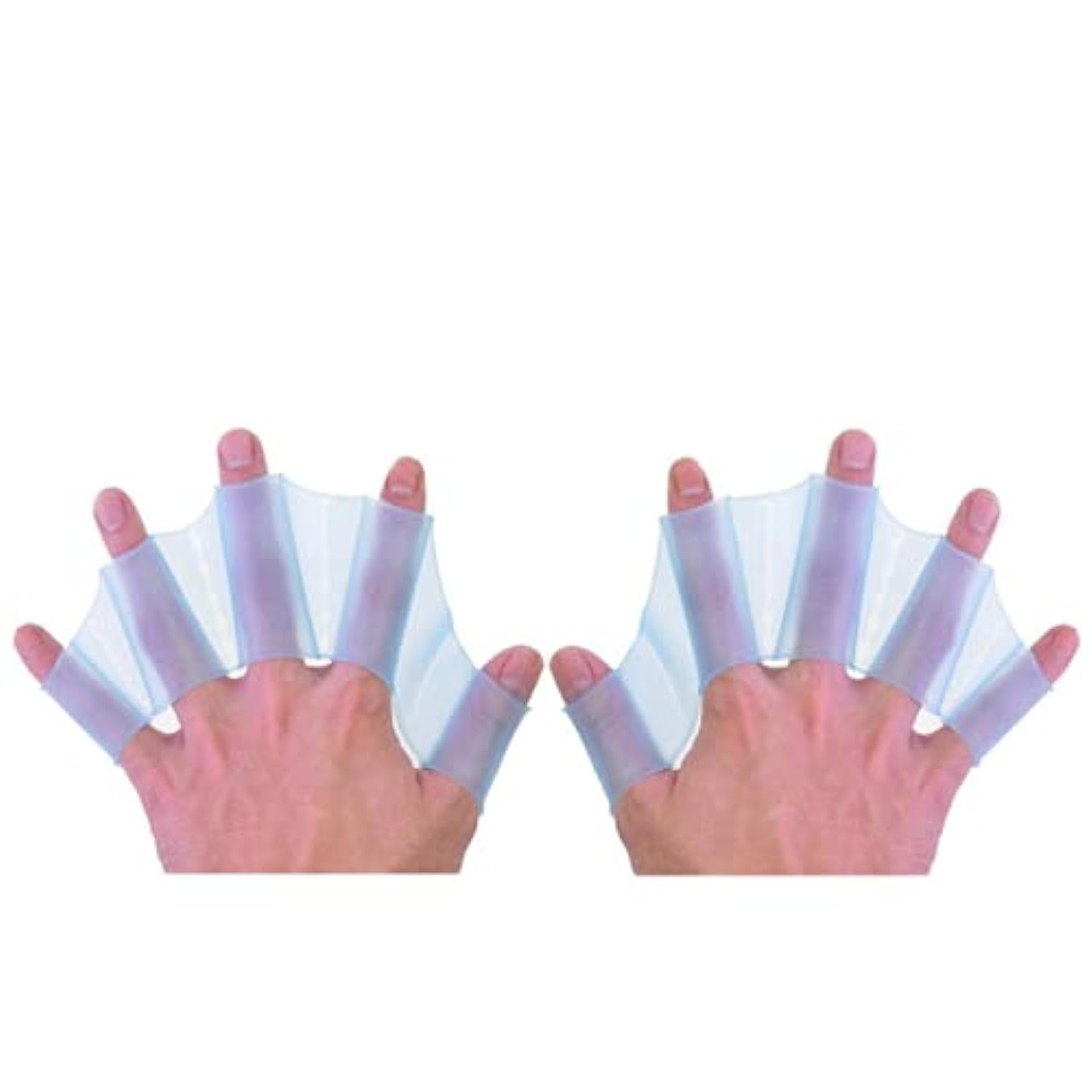 Swim.hm Pair Silicone Swimming Hand Webbed Fins for Snorkeling Adults