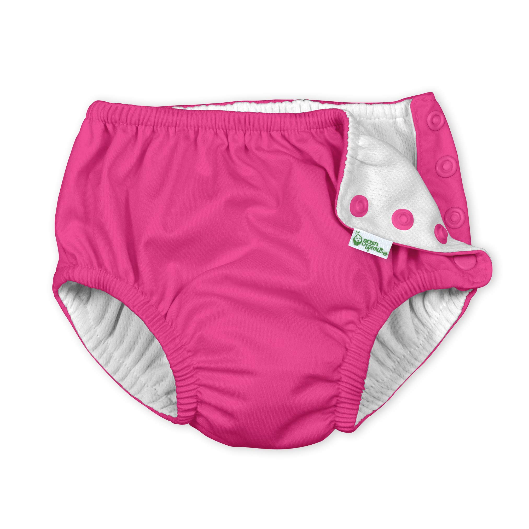 Green Sprouts Iplay Swimsuit Diaper - Hot Pink - 12mo for Summer Fun and Sun Protection